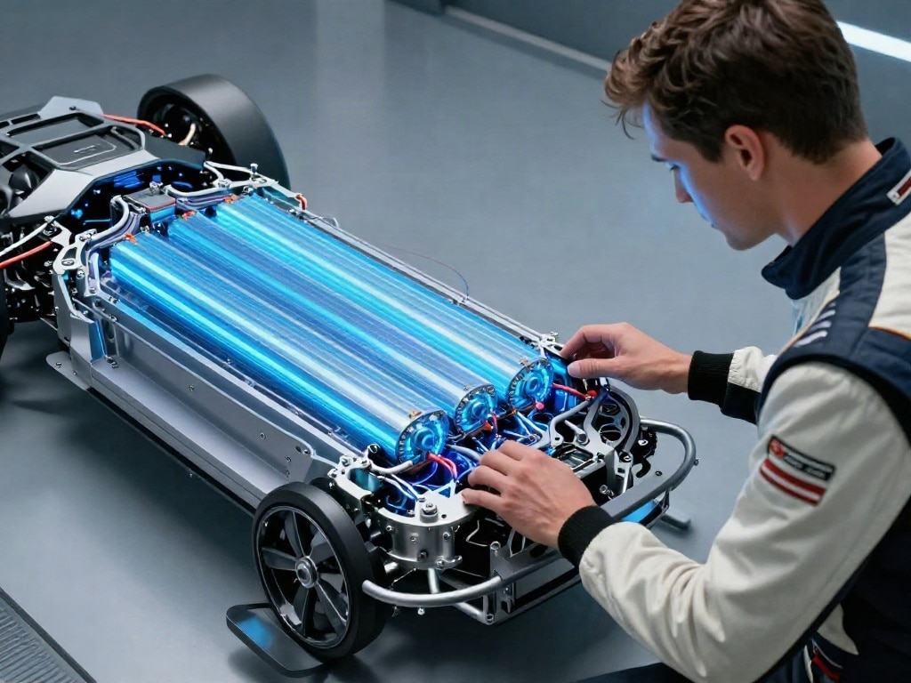 Elektro Sportwagen Batterie