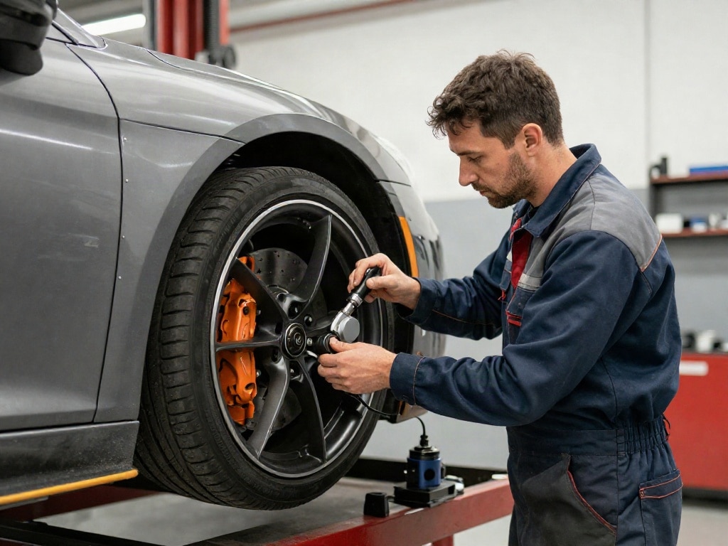 Fahrwerkseinstellung Sportwagen